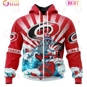 NHL Carolina Hurricanes Specialized Kits For The Grateful Dead 3D Hoodie