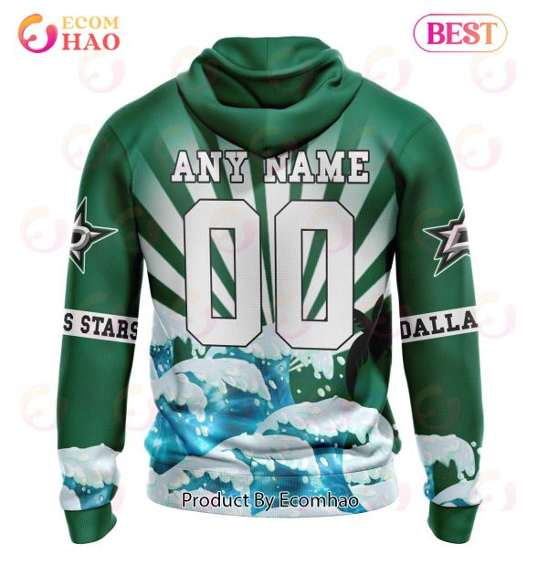 NHL Dallas Stars Specialized Kits For The Grateful Dead 3D Hoodie