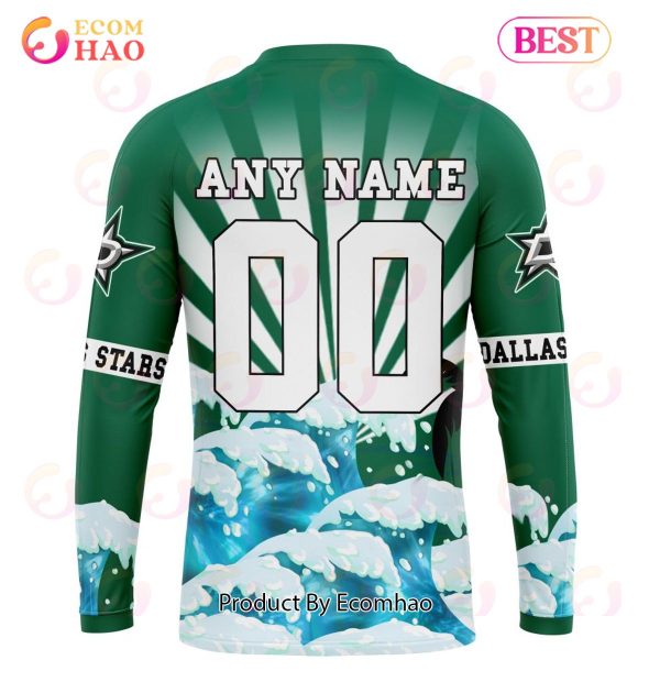 NHL Dallas Stars Specialized Kits For The Grateful Dead 3D Hoodie