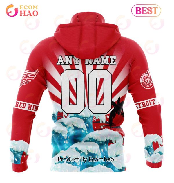 NHL Detroit Red Wings Specialized Kits For The Grateful Dead 3D Hoodie