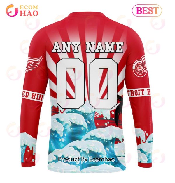 NHL Detroit Red Wings Specialized Kits For The Grateful Dead 3D Hoodie