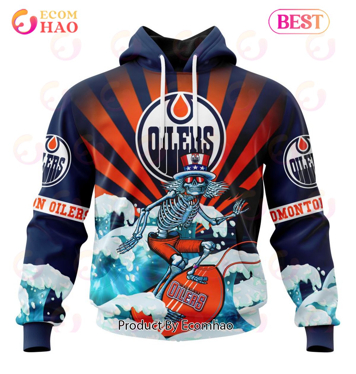 NHL Montreal Canadiens Specialized Kits For The Grateful Dead 3D Hoodie