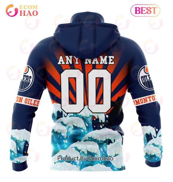 NHL Edmonton Oilers Specialized Kits For The Grateful Dead 3D Hoodie