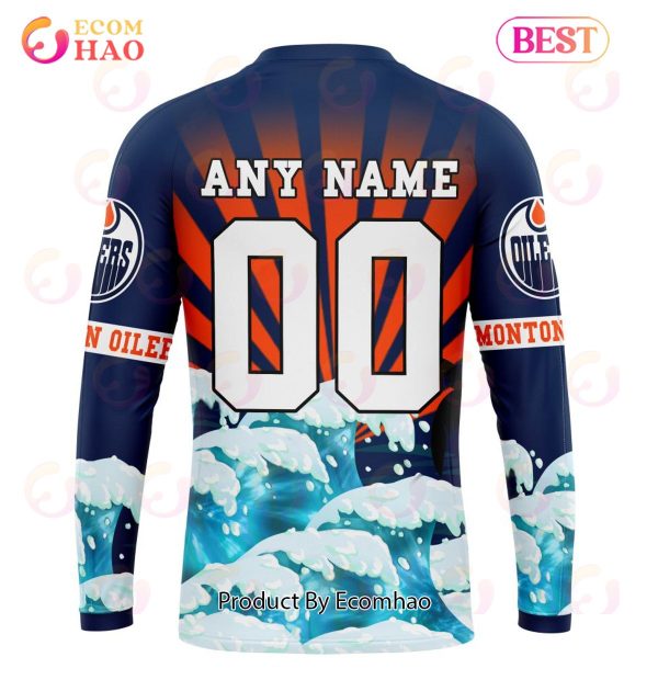 NHL Edmonton Oilers Specialized Kits For The Grateful Dead 3D Hoodie