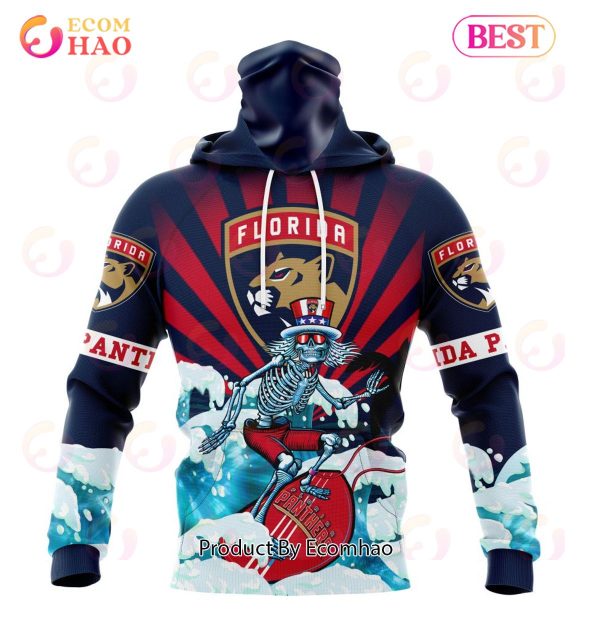 NHL Florida Panthers Specialized Kits For The Grateful Dead 3D Hoodie