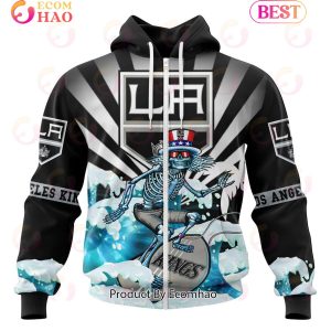 NHL Los Angeles Kings Specialized Kits For The Grateful Dead 3D Hoodie