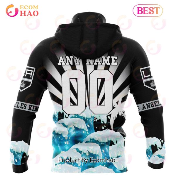 NHL Los Angeles Kings Specialized Kits For The Grateful Dead 3D Hoodie