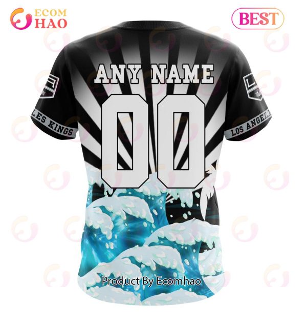 NHL Los Angeles Kings Specialized Kits For The Grateful Dead 3D Hoodie