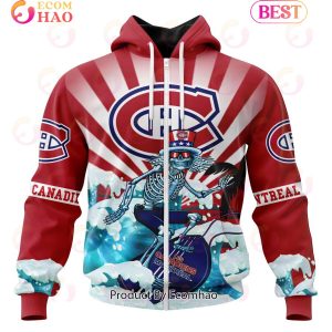 NHL Montreal Canadiens Specialized Kits For The Grateful Dead 3D Hoodie