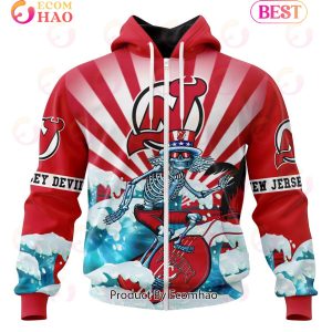 NHL New Jersey Devils Specialized Kits For The Grateful Dead 3D Hoodie