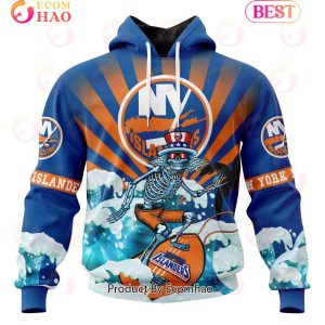 NHL New York Islanders Specialized Kits For The Grateful Dead 3D Hoodie
