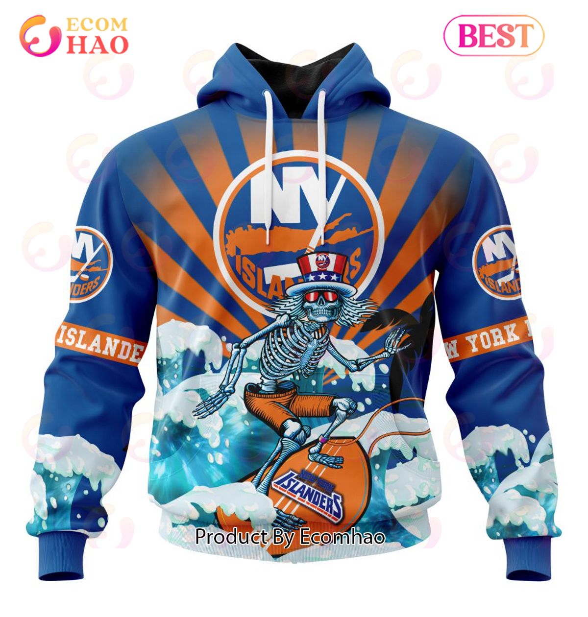 NHL Seattle Kraken Specialized Kits For The Grateful Dead 3D Hoodie