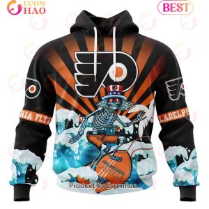 NHL Philadelphia Flyers Specialized Kits For The Grateful Dead 3D Hoodie
