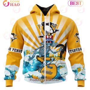 NHL Pittsburgh Penguins Specialized Kits For The Grateful Dead 3D Hoodie