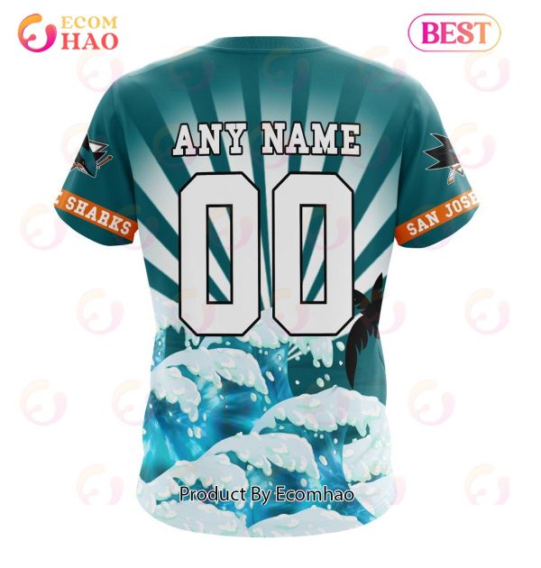 NHL San Jose Sharks Specialized Kits For The Grateful Dead 3D Hoodie