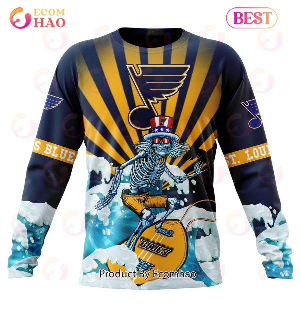 Personalized NHL St. Louis Blues Mix Jersey 2023 3D Hoodie - Limotees