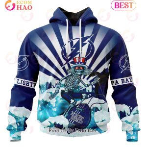 NHL Tampa Bay Lightning Specialized Kits For The Grateful Dead 3D Hoodie