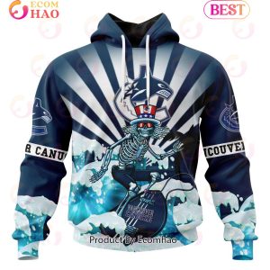 NHL Vancouver Canucks Specialized Kits For The Grateful Dead 3D Hoodie