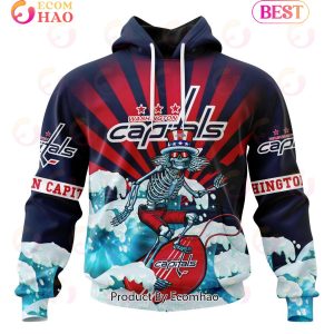 NHL Washington Capitals Specialized Kits For The Grateful Dead 3D Hoodie