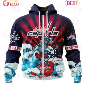 NHL Washington Capitals Specialized Kits For The Grateful Dead 3D Hoodie