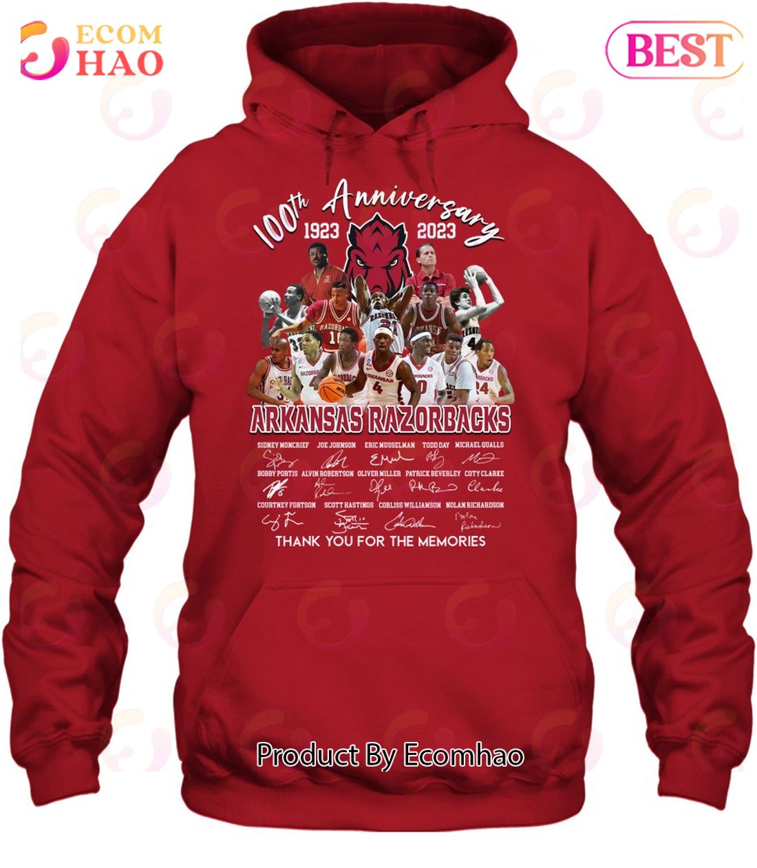 100th Anniversary 1923 – 2023 Arkansas Razorbacks Thank You For The Memories T-Shirt