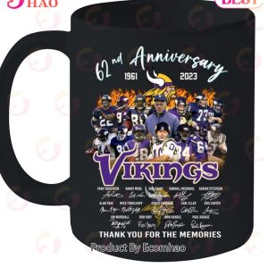 The Vikings 60Th Anniversary 1960-2020 Thank You For The Memories T-Shirt -  TeeNavi