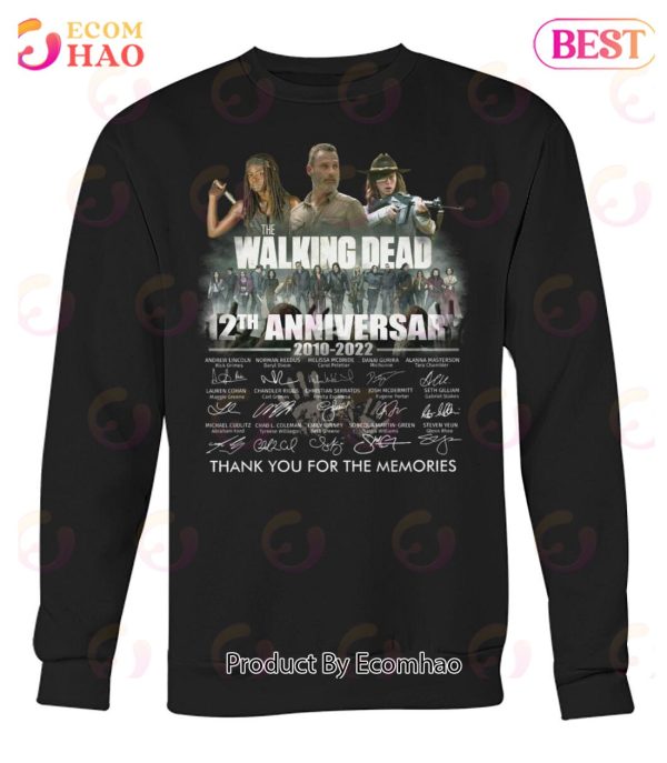 The Wlaking Dead 12th Anniversary 2010 – 2022 Thank You For The Memories T-Shirt