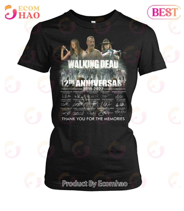 The Wlaking Dead 12th Anniversary 2010 – 2022 Thank You For The Memories T-Shirt