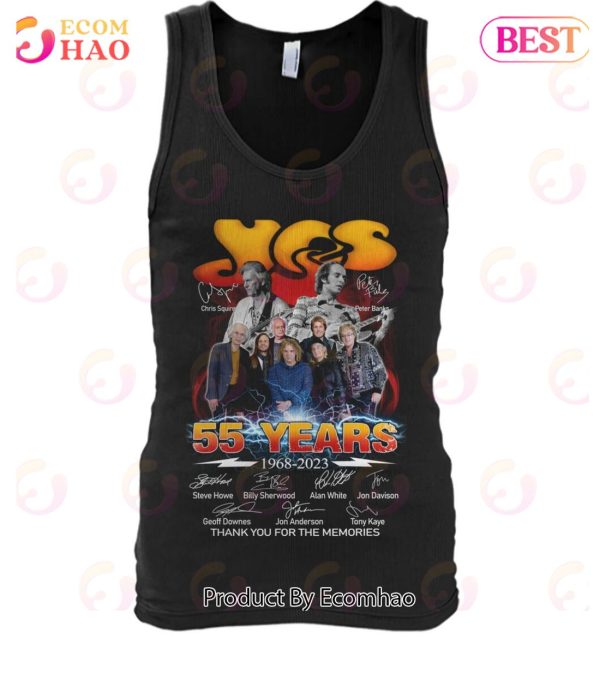 Yes 55 Years 1968 – 2023 Thank You For The Memories T-Shirt