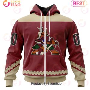 NHL Arizona Coyotes Specialized Unisex Kits With Retro Concepts 3D Hoodie