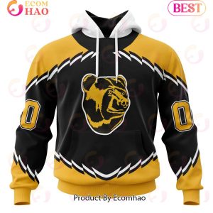 NHL Boston Bruins Specialized Unisex Kits With Retro Concepts 3D Hoodie