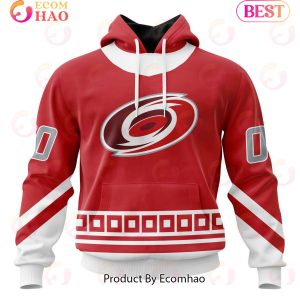 NHL Carolina Hurricanes Specialized Unisex Kits With Retro Concepts 3D Hoodie