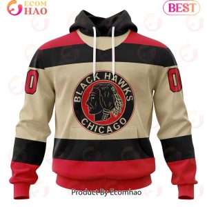 NHL Chicago BlackHawks Specialized Unisex Kits With Retro Concepts 3D Hoodie
