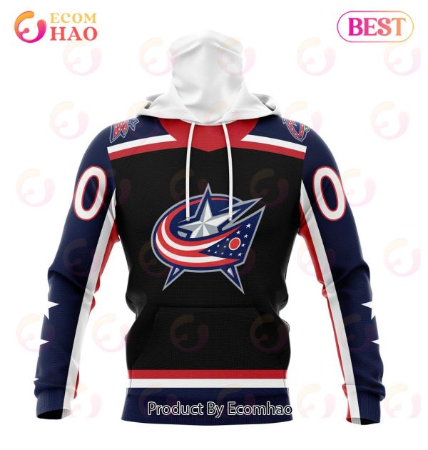 NHL Columbus Blue Jackets Specialized Unisex Kits With Retro Concepts 3D Hoodie