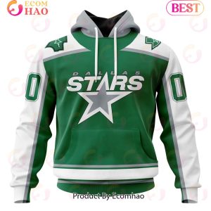 NHL Dallas Stars Specialized Unisex Kits With Retro Concepts 3D Hoodie