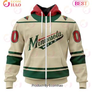 NHL Minnesota Wild Specialized Unisex Kits With Retro Concepts 3D Hoodie