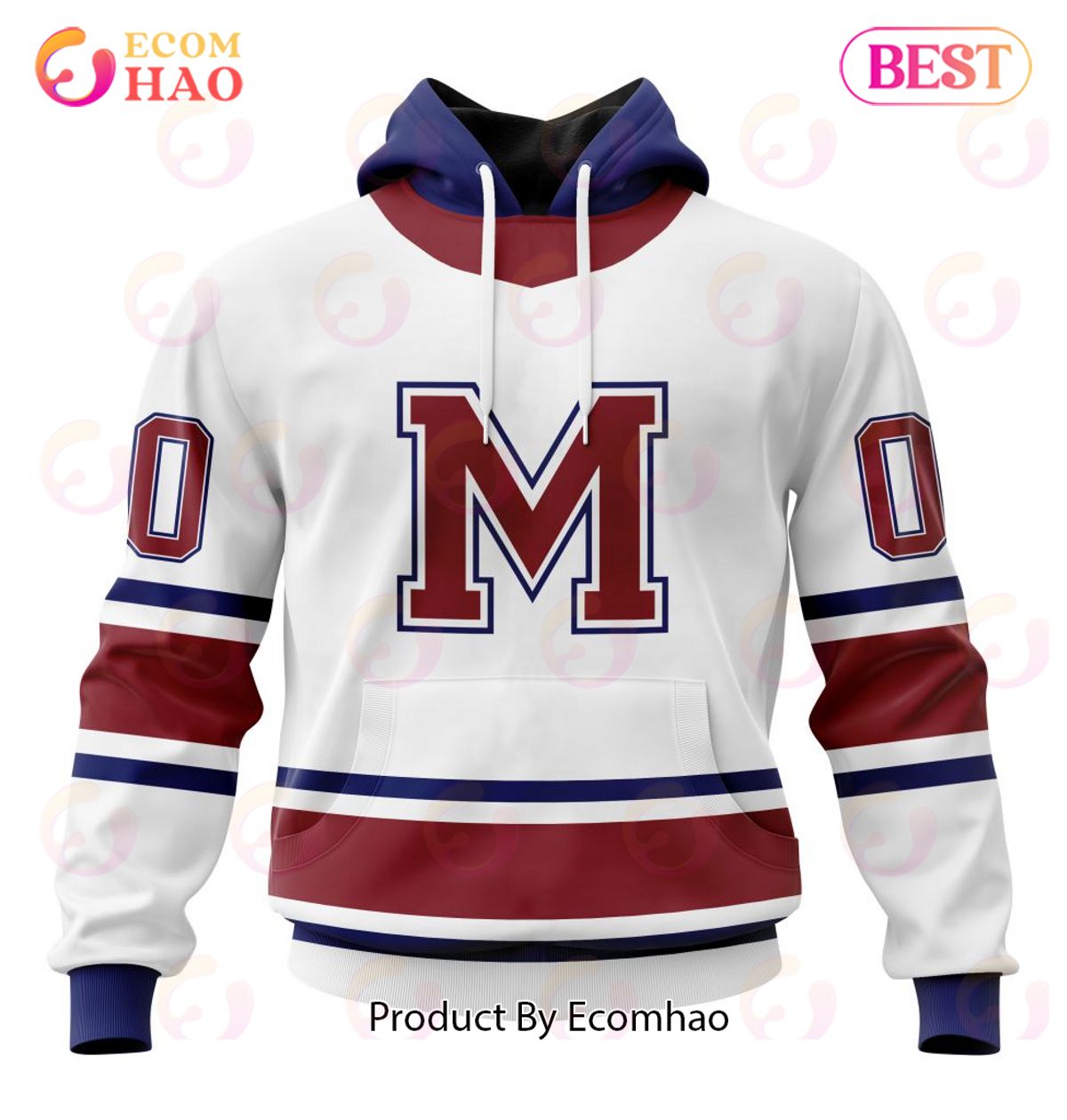 NHL Montreal Canadiens Specialized Unisex Kits With Retro Concepts 3D Hoodie