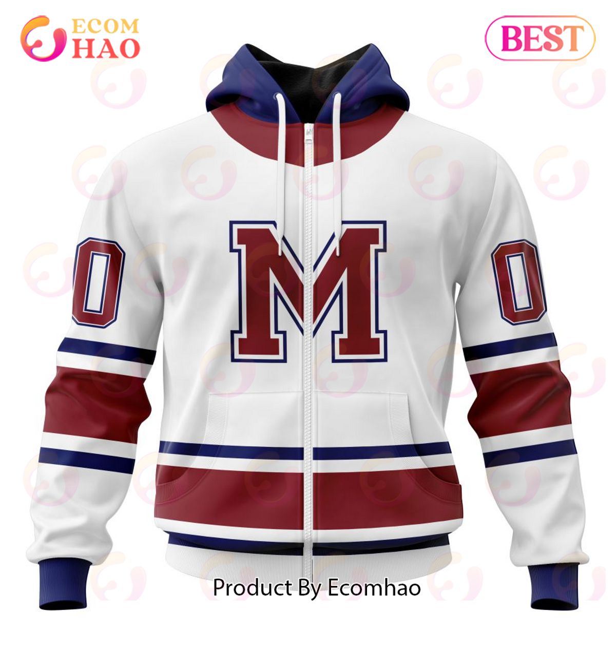 NHL Montreal Canadiens Specialized Unisex Kits With Retro Concepts 3D Hoodie