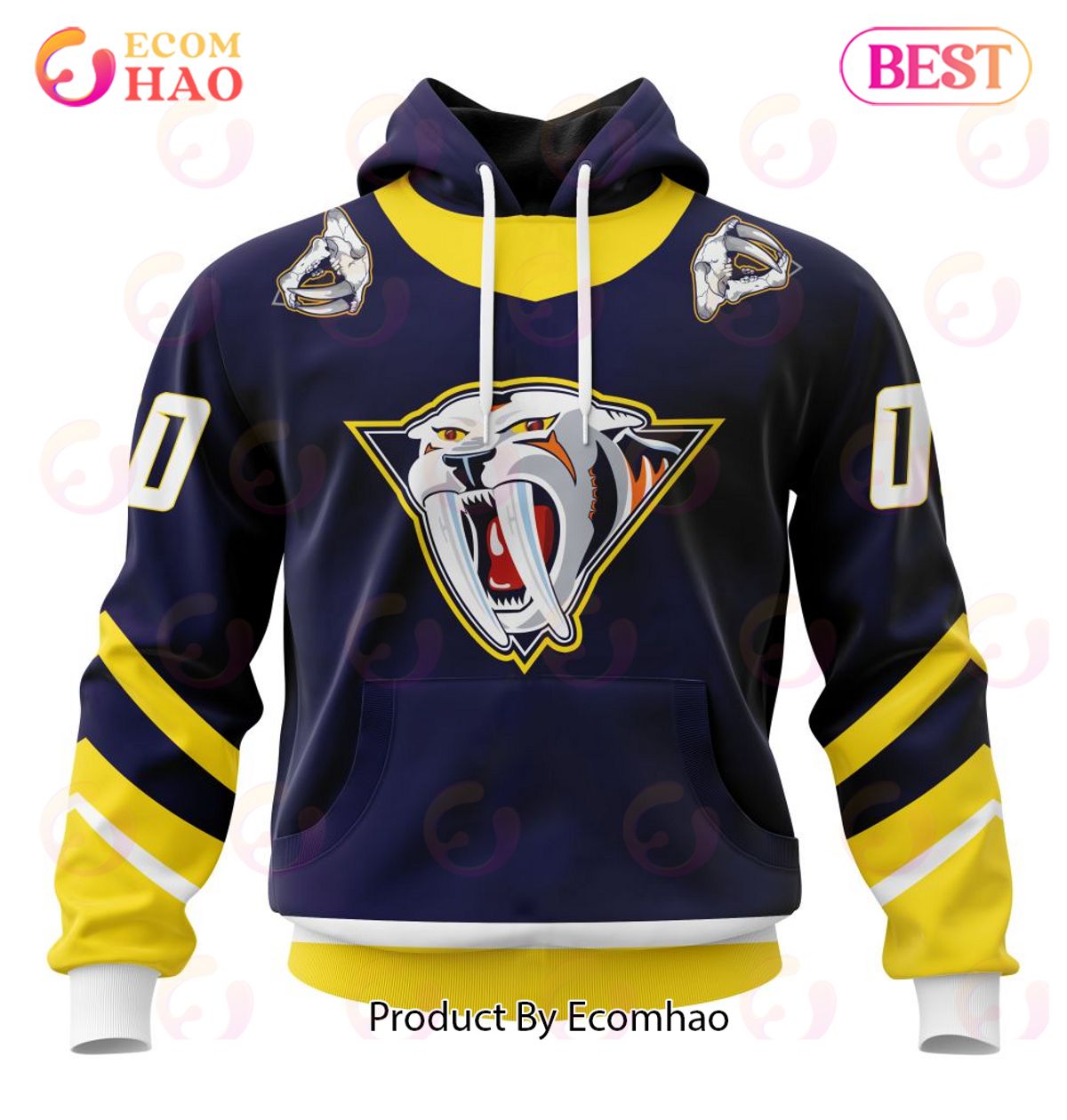 Best Selling Product] Custom Golf Mix NHL Nashville Predators Polo