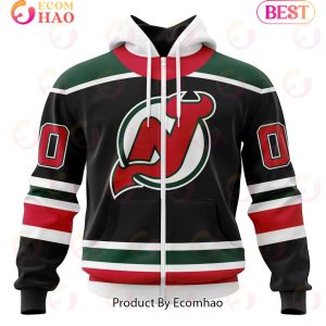 NHL New Jersey Devils Specialized Unisex Kits With Retro Concepts 3D Hoodie