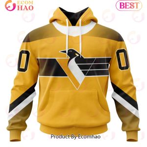 NHL Pittsburgh Penguins Specialized Unisex Kits With Retro Concepts 3D Hoodie