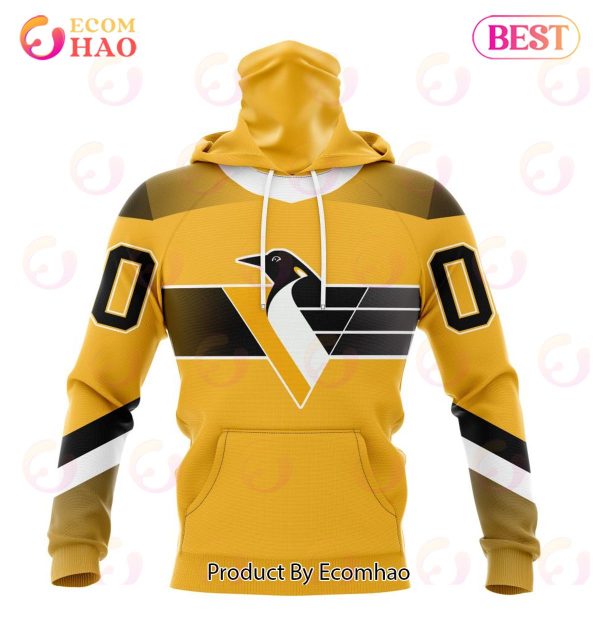 NHL Pittsburgh Penguins Specialized Unisex Kits With Retro Concepts 3D Hoodie
