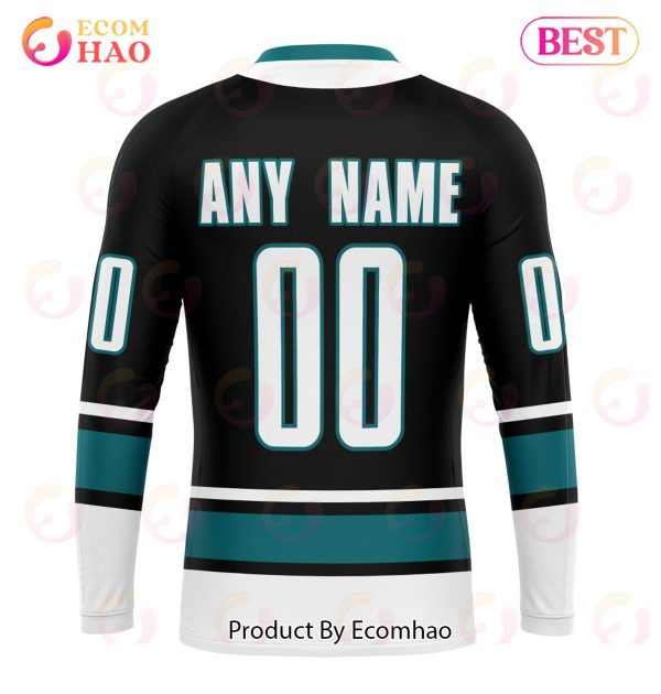 NHL San Jose Sharks Specialized Unisex Kits With Retro Concepts 3D Hoodie