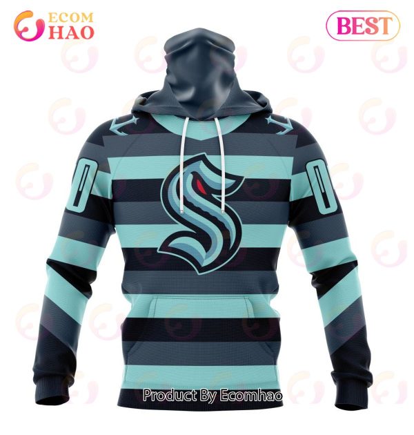 NHL Seattle Kraken Specialized Unisex Kits With Retro Concepts 3D Hoodie