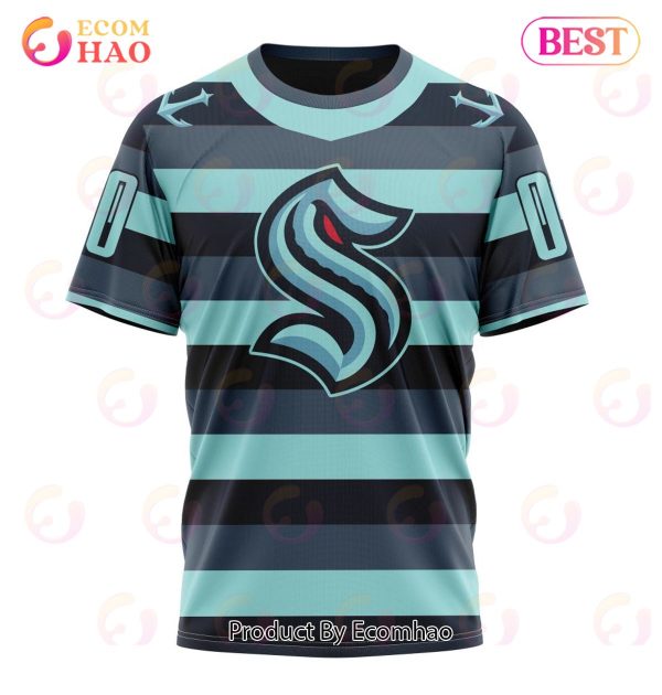 NHL Seattle Kraken Specialized Unisex Kits With Retro Concepts 3D Hoodie