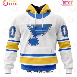 NHL St. Louis Blues Specialized Unisex Kits With Retro Concepts 3D Hoodie
