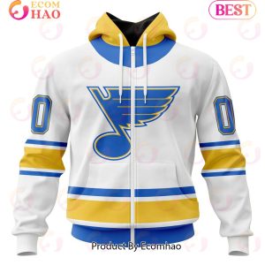 NHL St. Louis Blues Specialized Unisex Kits With Retro Concepts 3D Hoodie