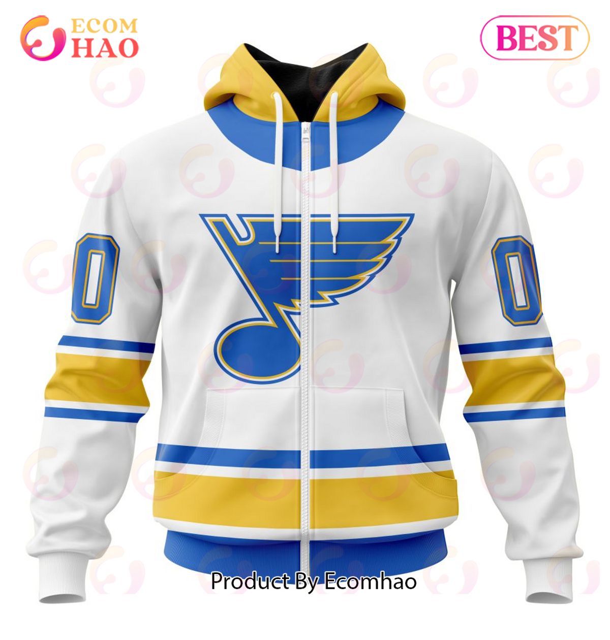 NHL St. Louis Blues Specialized Unisex Kits With Retro Concepts 3D Hoodie