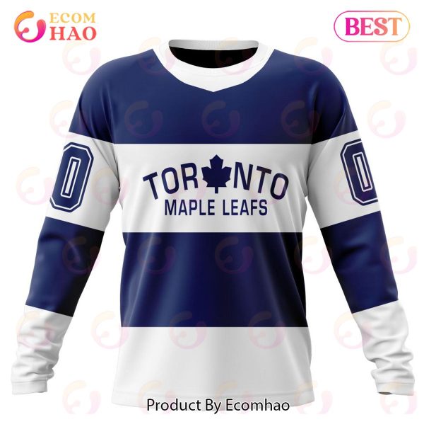 NHL Toronto Maple Leafs Specialized Unisex Kits With Retro Concepts 3D Hoodie