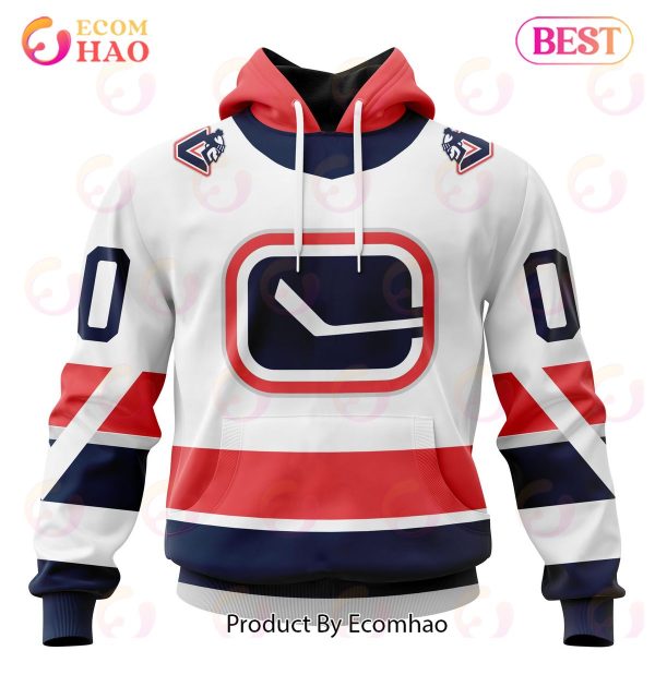 NHL Vancouver Canucks Specialized Unisex Kits With Retro Concepts 3D Hoodie